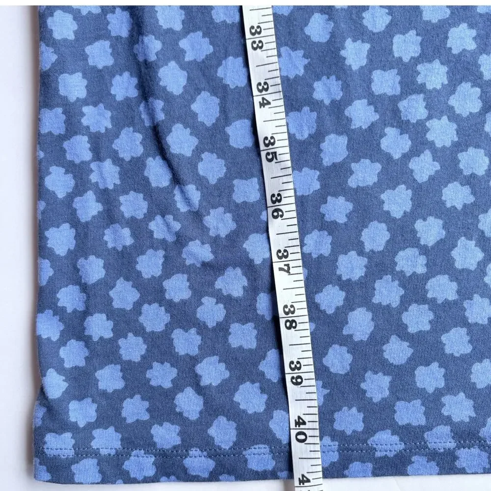 BODEN Floral Polka Dot Sleeveless Cotton Modal Dress Blue Casual 12 Long - Picture 10 of 10